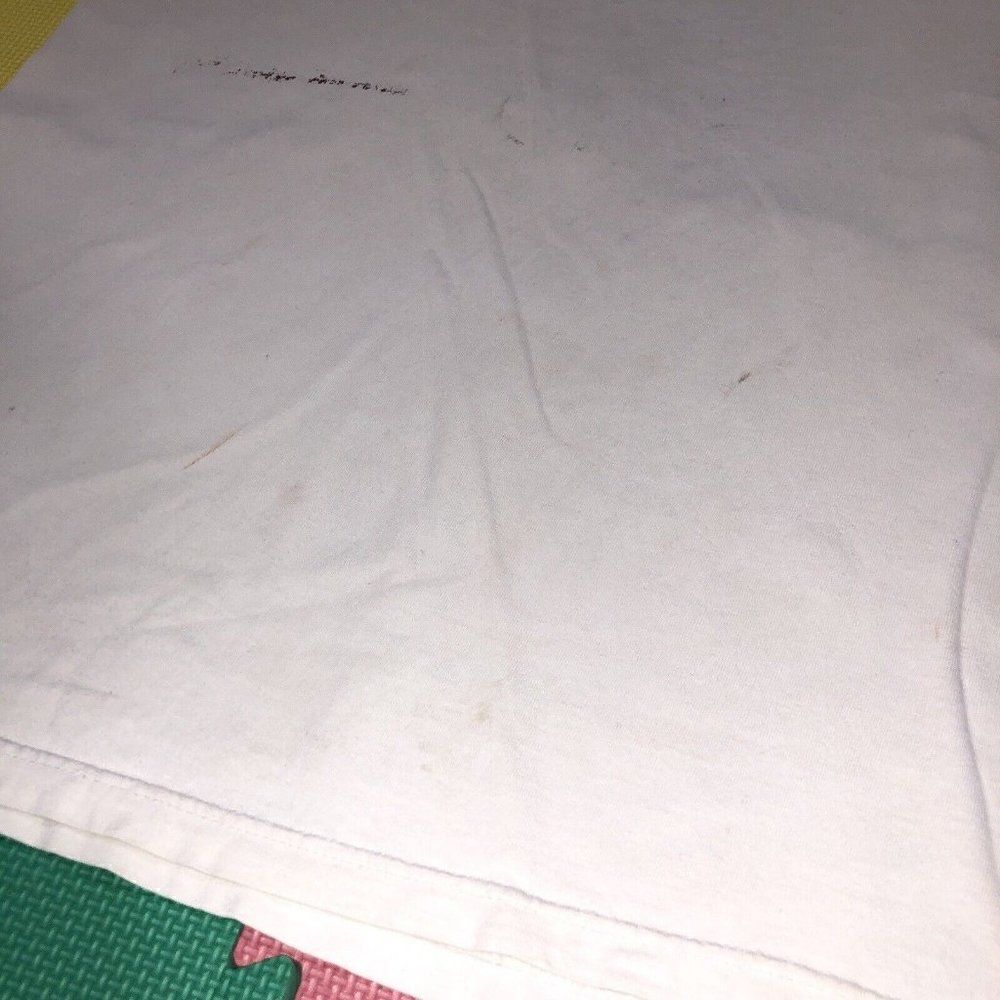 Vintage Thrashed Sun Faded Reebok T-Shirt Paint Distressed Classic Logo XL - Picture 7 of 11